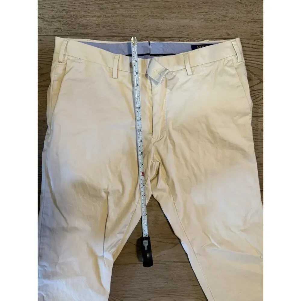 Polo Ralph Lauren Stretch Slim Fit Pants Mens 32x30 Chino Casual Khaki